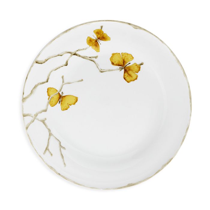 Butterfly Ginkgo Gold dinner Plate