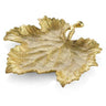 GRAPELEAF SNACK PLATE GOLD - La Perla Home in Montrose CA