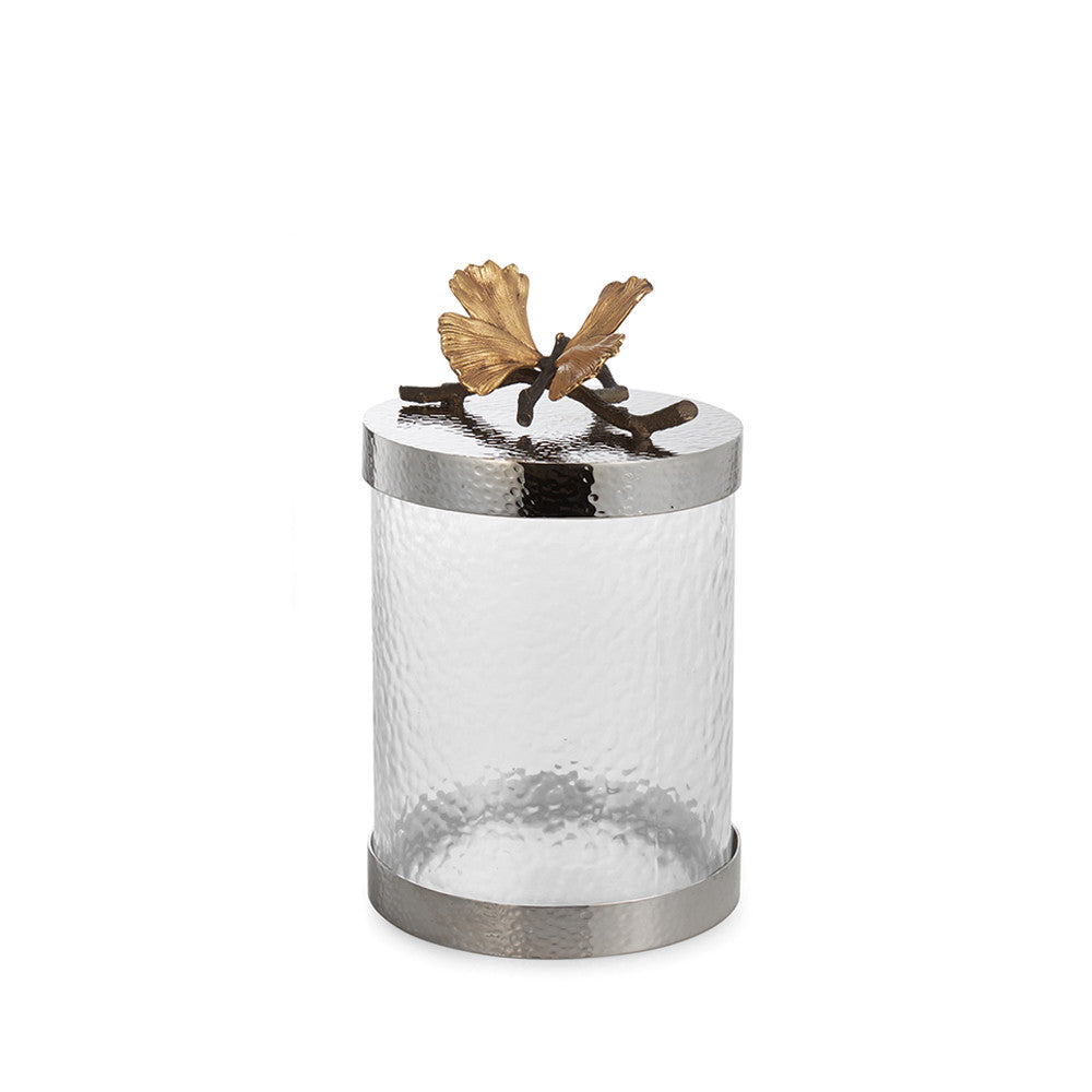 BUTTERFLY GINKGO SMALL CANISTER - La Perla Home in Montrose CA
