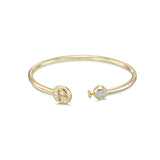Armenian Initial Bangle Gold
