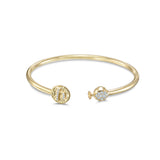 Armenian Initial Bangle Gold