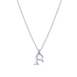 Armenian Initial Necklace Silver