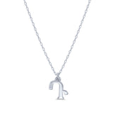 Armenian Initial Necklace Silver