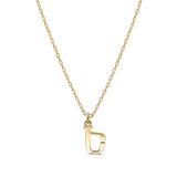 Armenian Initial Necklace Gold