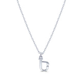 Armenian Initial Necklace Silver