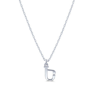 Armenian Initial Necklace Silver