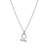 Armenian Initial Necklace Silver