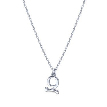 Armenian Initial Necklace Silver