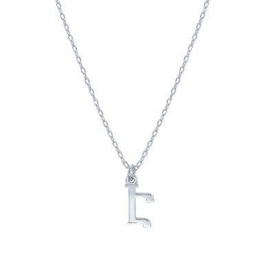 Armenian Initial Necklace Silver