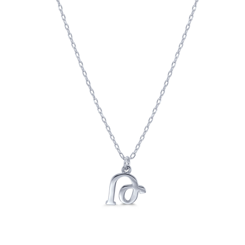 Armenian Initial Necklace Silver