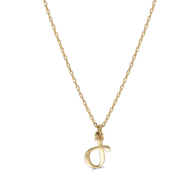 Armenian Initial Necklace Gold