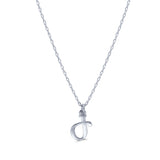 Armenian Initial Necklace Silver