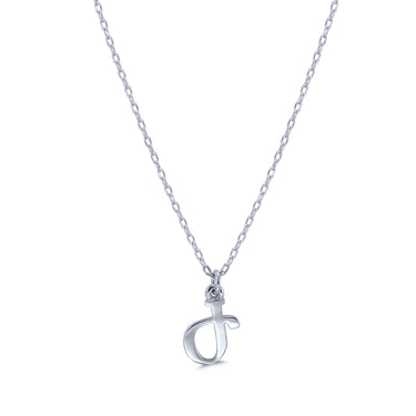 Armenian Initial Necklace Silver