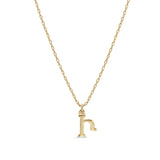Armenian Initial Necklace Gold