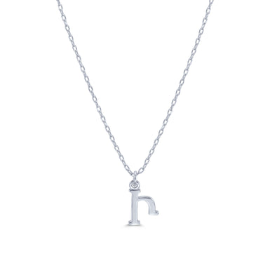 Armenian Initial Necklace Silver