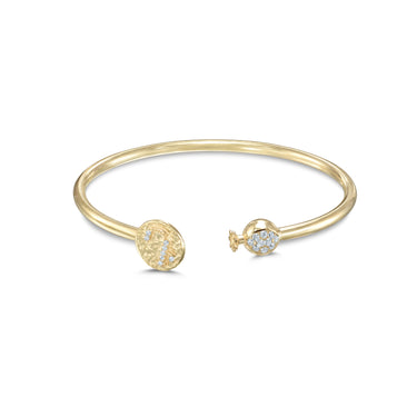 Armenian Initial Bangle Gold