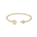 Armenian Initial Bangle Gold