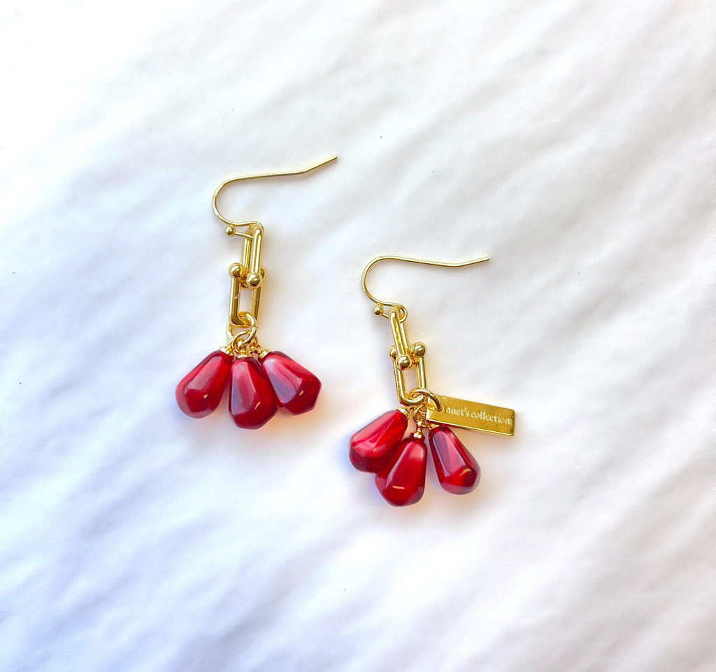 Pomegranate Seeds Earrings