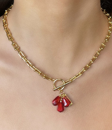 Pomegranate Red Seeds Necklace