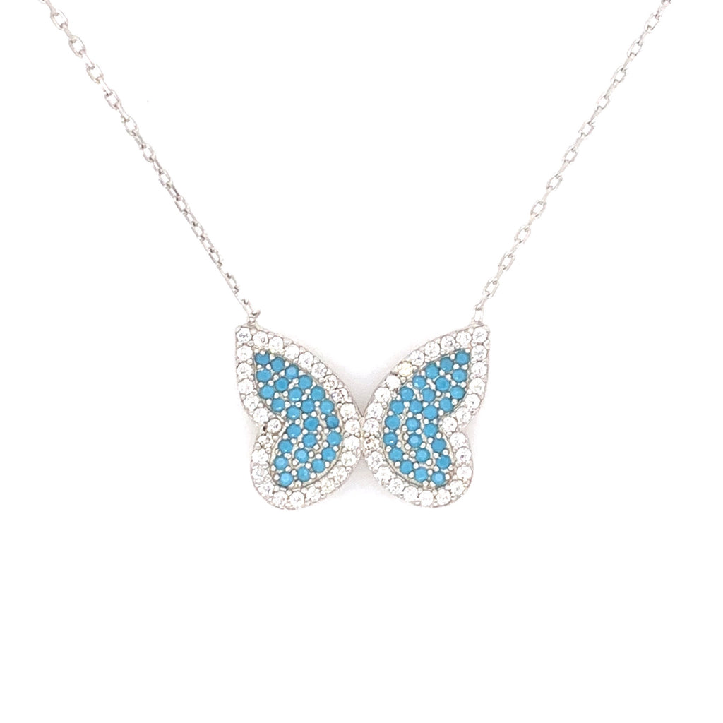 Butterfly Necklace Silver