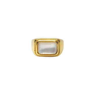 Pearl Signet Rings