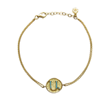 Round Initial Bracelet