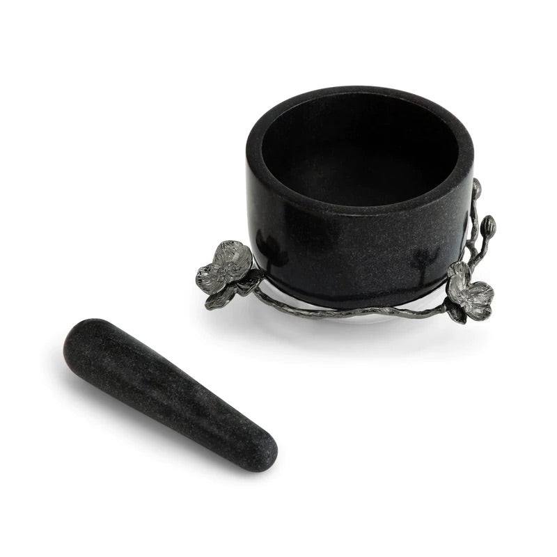 Black Orchid Mortar & Pestle