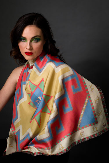 Armenian Alphabet #3 Square Scarf