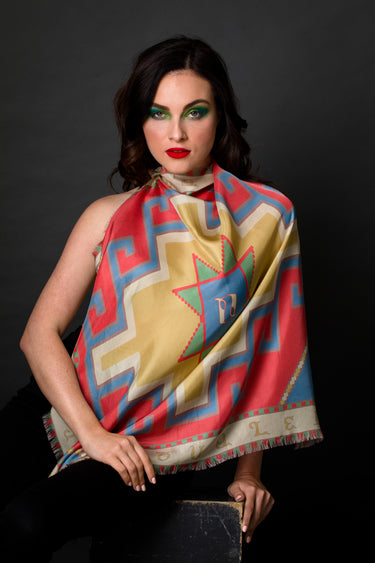 Armenian Alphabet #3 Square Scarf