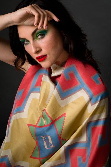 Armenian Alphabet #3 Square Scarf