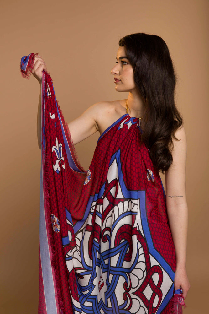 Oversized Ornament Scarf by Anet's Collection