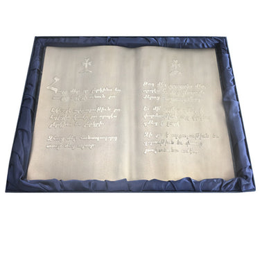 Armenian Lord's Prayer Book in Platinum - La Perla Home in Montrose CA