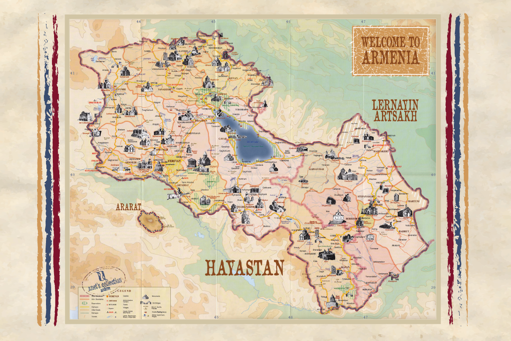 Journey to Armenia Throw/ Blanket