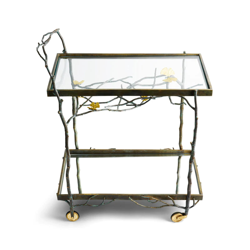 Butterfly Ginkgo Bar Cart Michael Aram