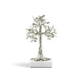 Foliated Cross Sculpture Nickelplate
