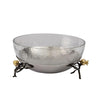 Pomegranate Glass Serving Bowl