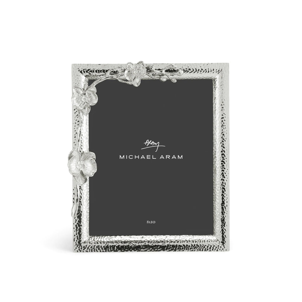 White Orchid Photo Frame 8x10