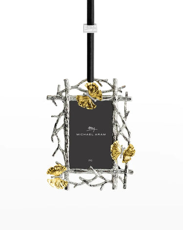 Butterfly Ginkgo Frame Ornament
